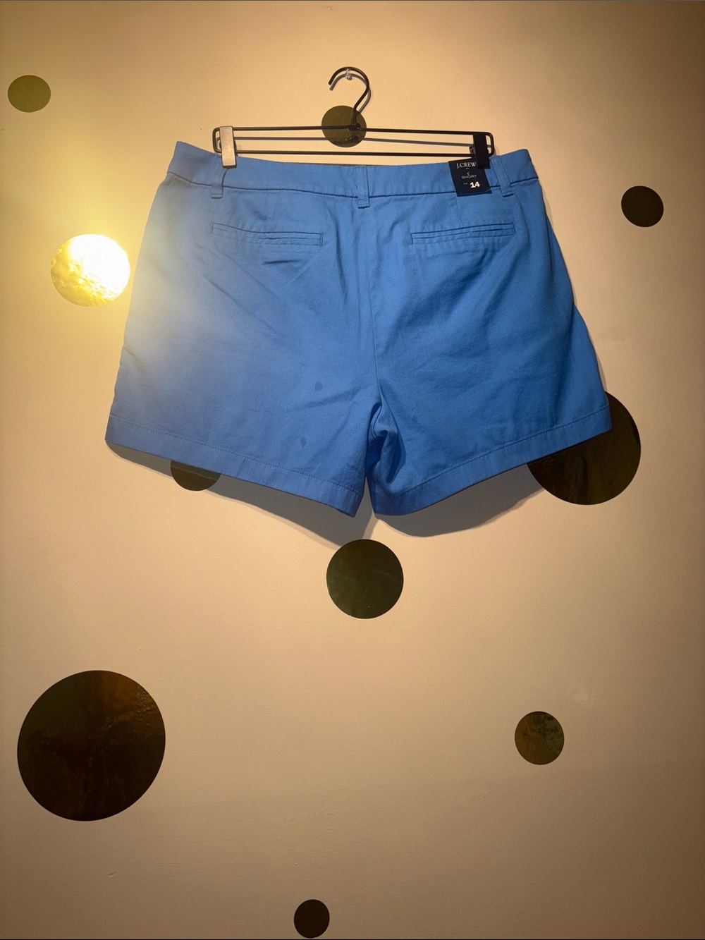 J. Crew Factory Bright Blue Women's Cotton Shorts - Picture 5 of 8